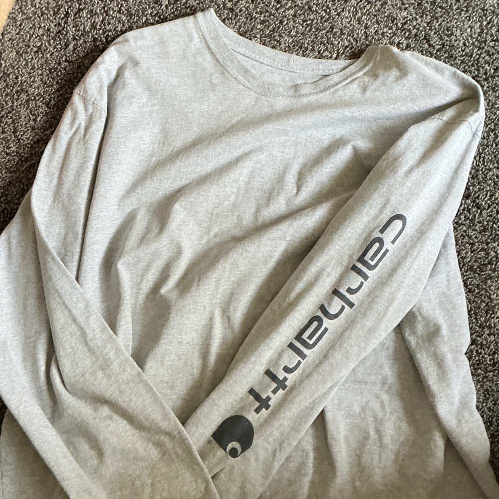 Carhartt Heather Gray Long Sleeve Tee